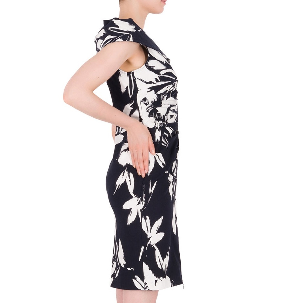 Joseph Ribkoff Navy-White Dress - Picture 6 of 6